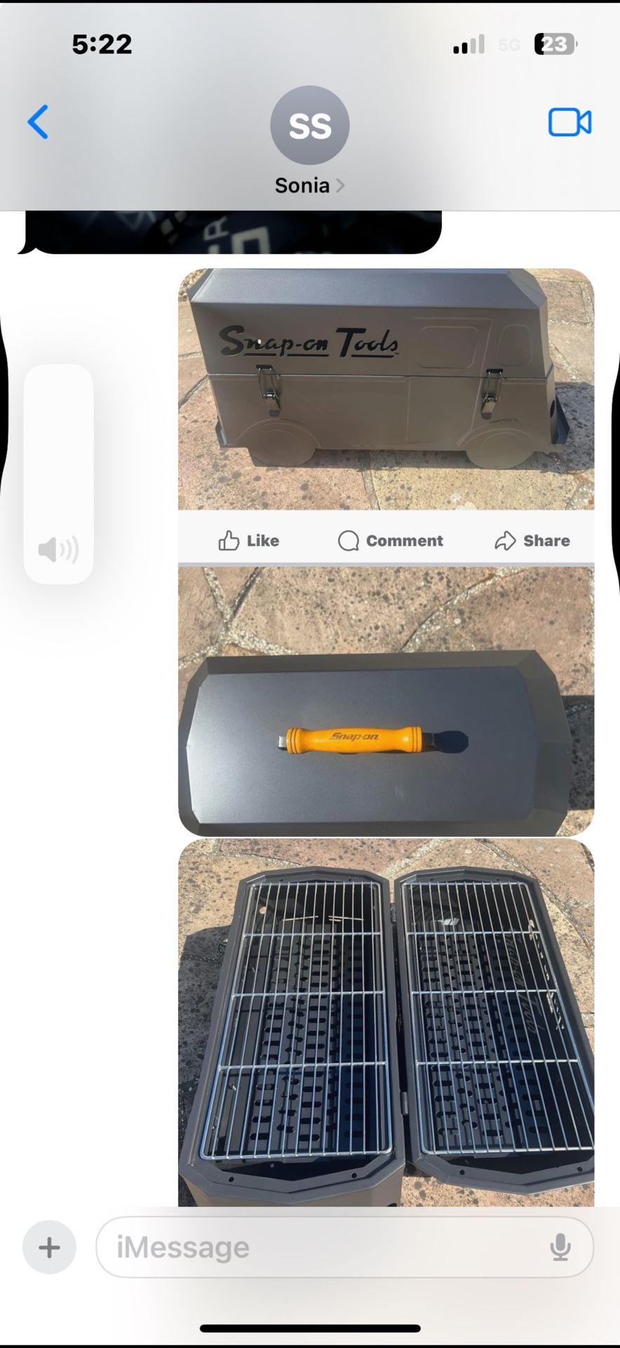 Snap On Portable Charcoal Grill