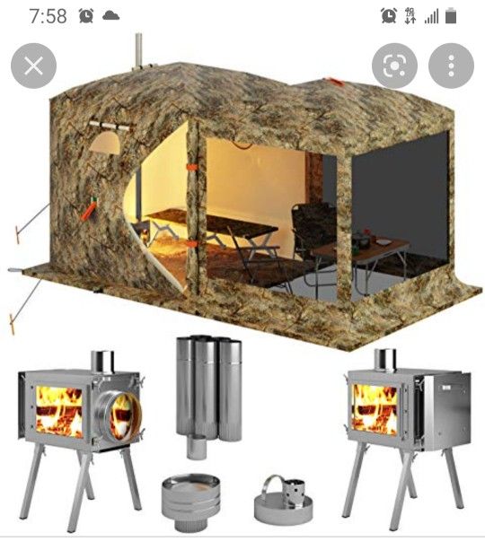 Tent With Wood Stove