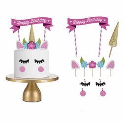 Unicorn Themed Birthday Cake Decorating Kit 🦄 (ASK ME HOW YOU CAN RECEIVE THIS ITEM FOR FREE?)