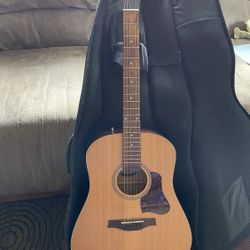 Seagull A6 Electric Acoustic Guitar. Includes gig bag.