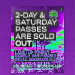 2 VIP Hard Summer Passes Sunday