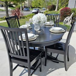 Table And Chairs Dining Room Table Kitchen Table  Solid Wood Delivery Available