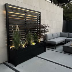 Oversized Cedar Planter Systems — Custom Yard Divider Installations
