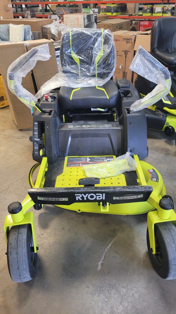  NEW - Ryobi 42" 100 Ah Battery Electric Riding Zero Turn Mower With Minor Cosmetic Damage [Pictured] [30% OFF MSRP] 