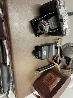 Vintage Zeiss Ikon camera with vintage lens
