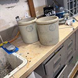 2-gallon stoneware crock from Pacific Stoneware Co.