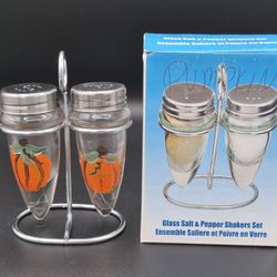 Hand Painted Pumpkin Salt & Pepper Shakers