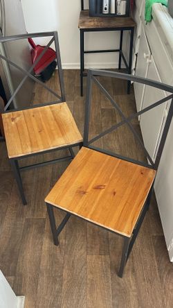 Two kitchen chairs