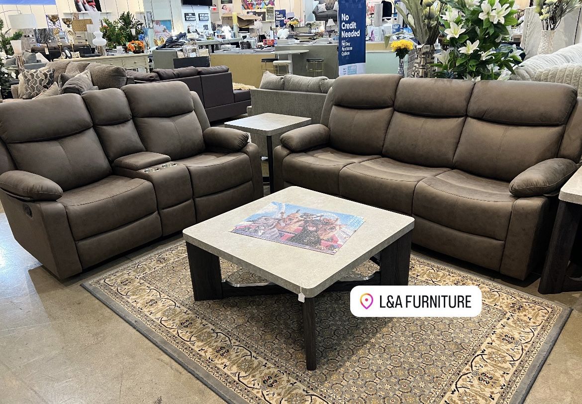 RECLINING SOFA & LOVESEAT
