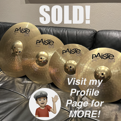 🔥 Brand New Paiste Cymbal Set Drum Set Complete Drums