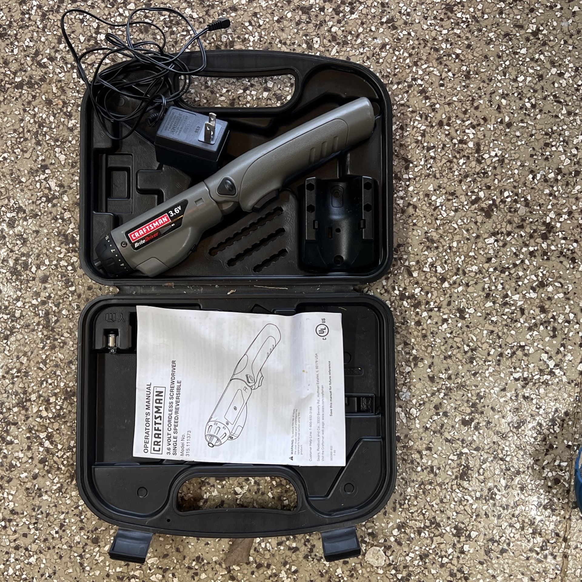 Craftsman cordless screwdriver