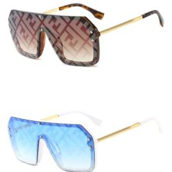 FF Fashion Sunglasses Brown or Blue 