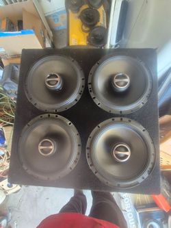 Four Alpine 6.5 inch speakers