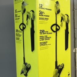 Ryobi 13” String Trimmer & Blower With Battery/charger