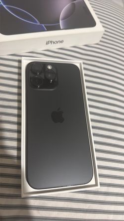 iPhone 16 PRO MAX of 256 Gb locked  for AT&T color black