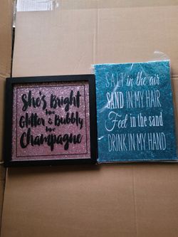 Cute Glitter Wall Art