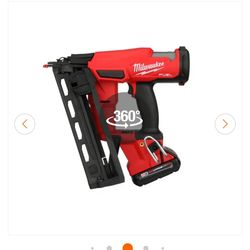 Milwaukee  finish nail gun