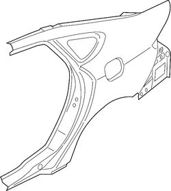 2013-2020 Ford Fusion Rear Left Body Part Quarter Frame OEM NEW HS7Z-(contact info removed)-A