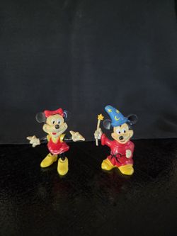 Mickey And Minnie Figurines