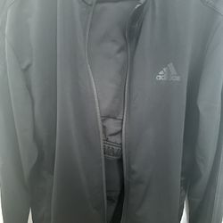 All black Adidas Tracksuit Size S