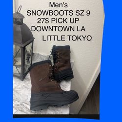 SNOW BOOTS MENS SIZE 9.    27$ FIRM PRICE GOOD CONDITION pick up downtown LA little Tokyo area