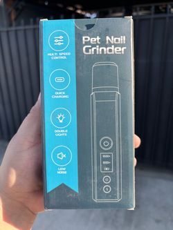 New Rechargeable Dog Nail Grinder w/ LED Lights