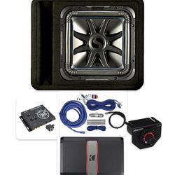 NEW KICKER L7s 12” PORTED BOX KICKER AMP WIRES INSTALLED