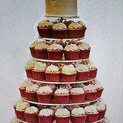 Clear Acrylic 7 tier Cupcake Tower