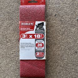 DIABLO 3 in. x 18 in. 36-Grit Sanding Belts