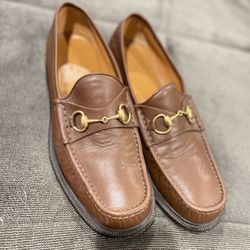 Gucci Men's Roos Classic Horse Bit Loafer Brown