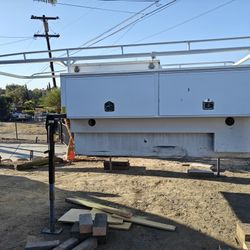Load and Go 8' Truck Slide On tool box Body for long Bed  with lumber Rack (goes Into Your Truck Bed) No Modifications