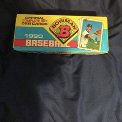 1990 Bowman complete set baseball cards