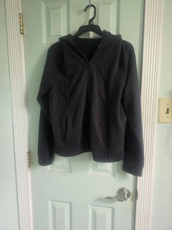 Women's Black Zipper Hoodie Size Medium