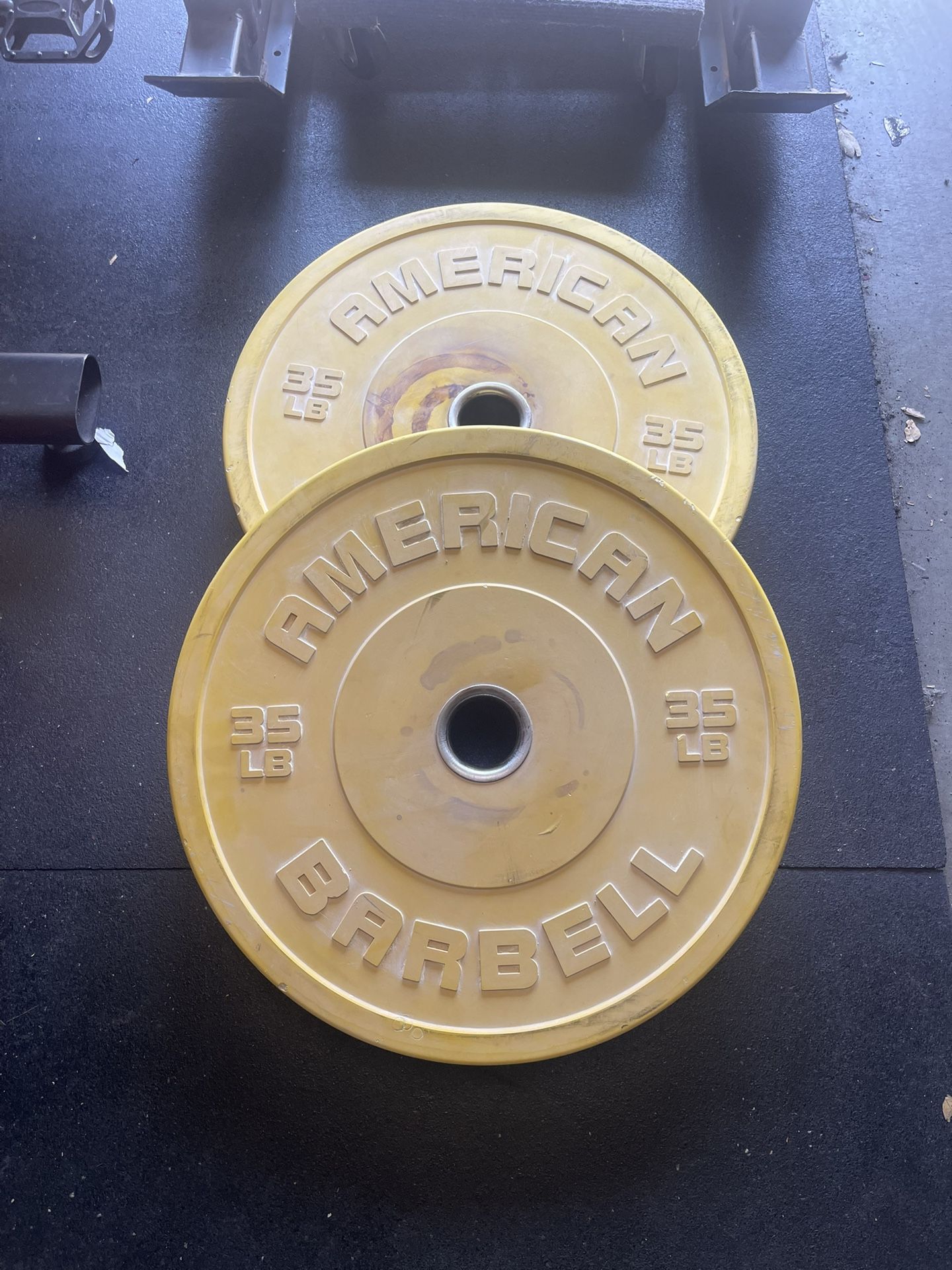 35lbs Olympic Bumper Weight Plates…. Home Gym Fitness….