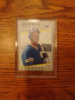 Ken Griffy Jr 1989 Fleer Rookie Card 