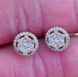 Set Diamond Stud Earrings. 1/4 Qrt.Each
