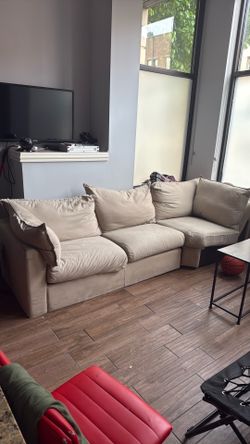 2 piece couch set w/ pull out bed
