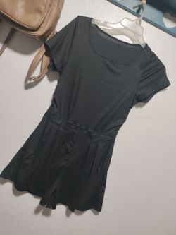 Black Short Sleeve Mini Dress with pockets. PICK UP ONLY