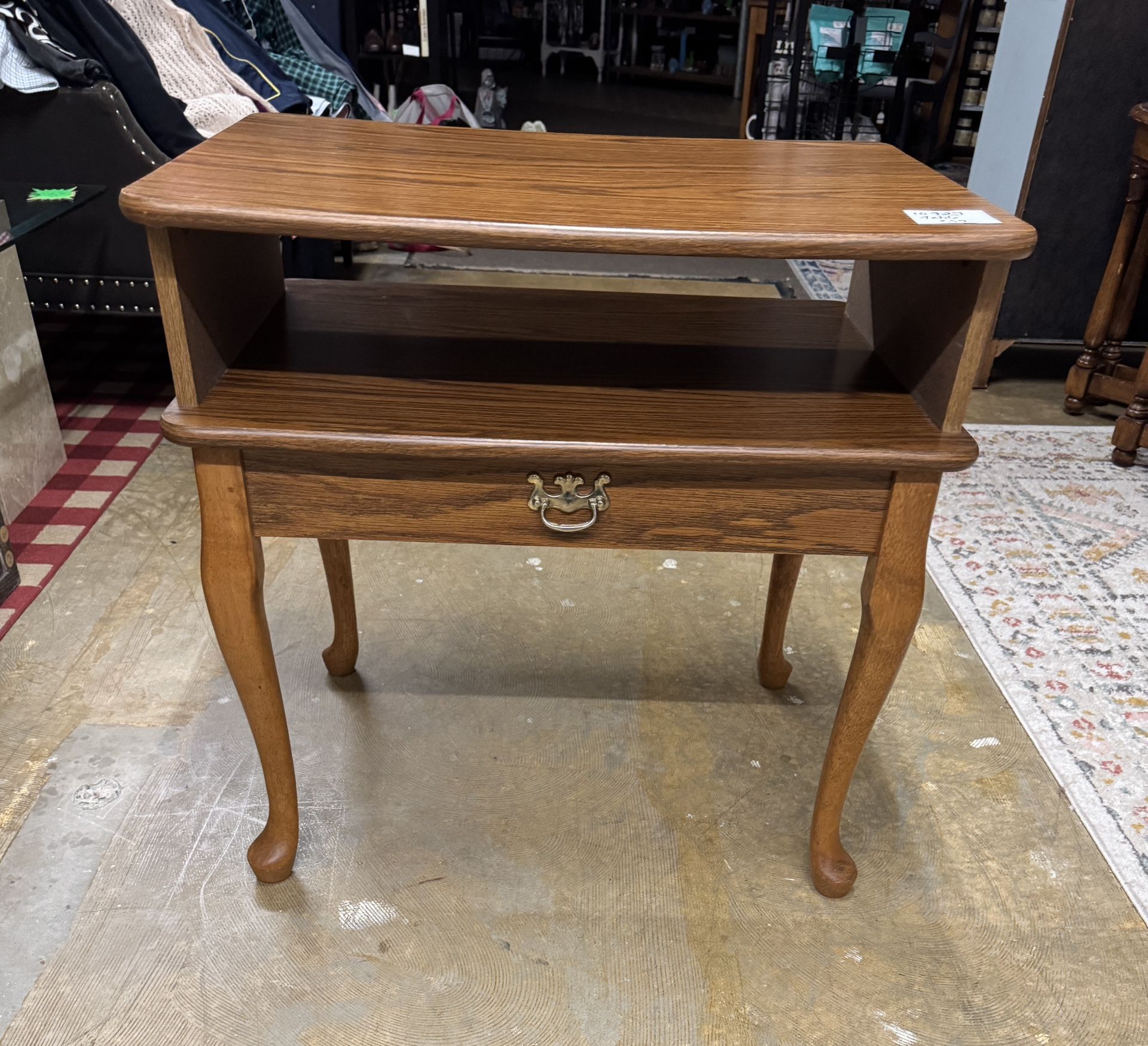 End / Side Table With Storage Shelf