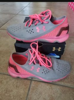 Under Armour Gray and Pink Sneakers