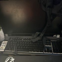 Vizo Small Tv And Steel Series Keyboard