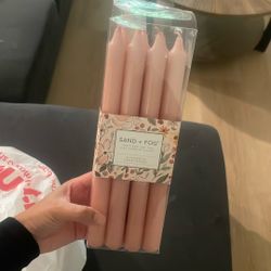 Pink Long Candle $1