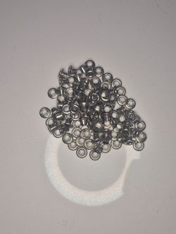 100pc Silver Eyelets 1/4 Inch Metal Grommets Fabric Leathercraft Clothes Repair