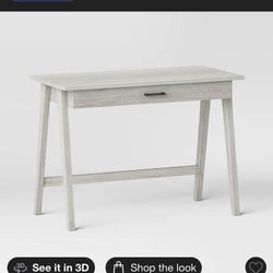 Weathered Gray/White Writing Desk