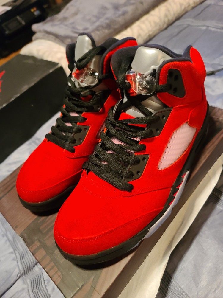 Jordan 5 Retro Raging Bull Red (2021) - DYED Red