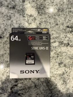 Sony 64GB SDXC UHS-II Memory Card