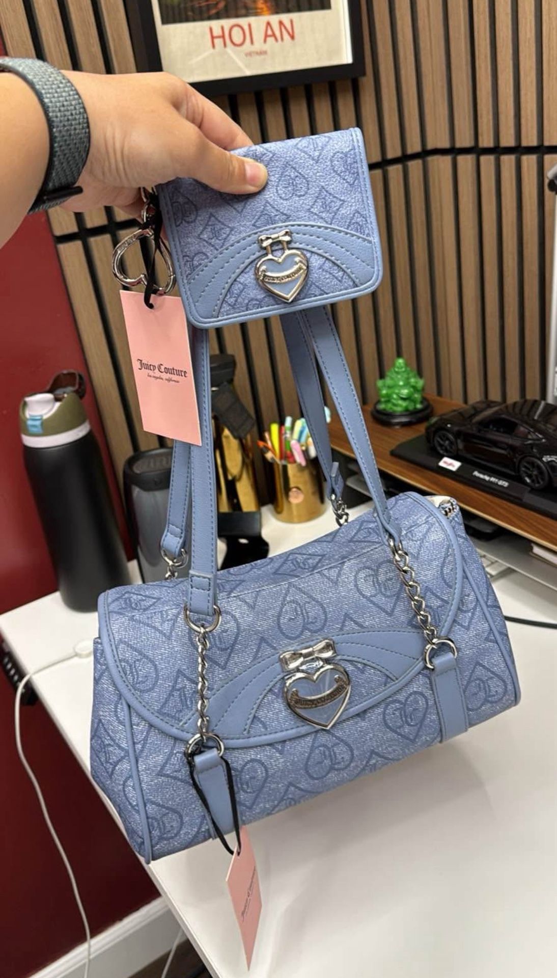 Juicy Couture Precious Moment Satchel & Wallet: BRAND NEW