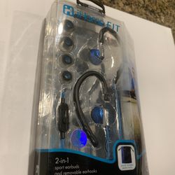 iHome Fit 2 in 1 Sport Earbuds with In-Line Microphone and Remote.