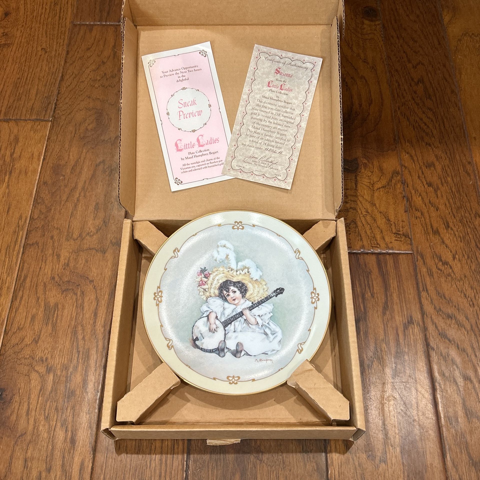 Susanna Maud Humphrey Bogart Fine Porcelain Collectors Plate