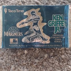 RARE KEN GRIFFEY JR SEALED PACK OF TACO TIME 1994 TRADING CARDS PROMOTION